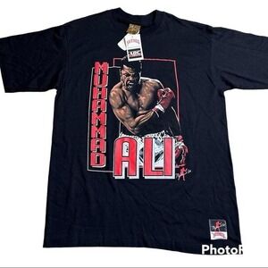 NWT Deadstock MUHAMMAD ALI vintage BOXING t shirt NUTMEG MILLS 1990s Tee size L